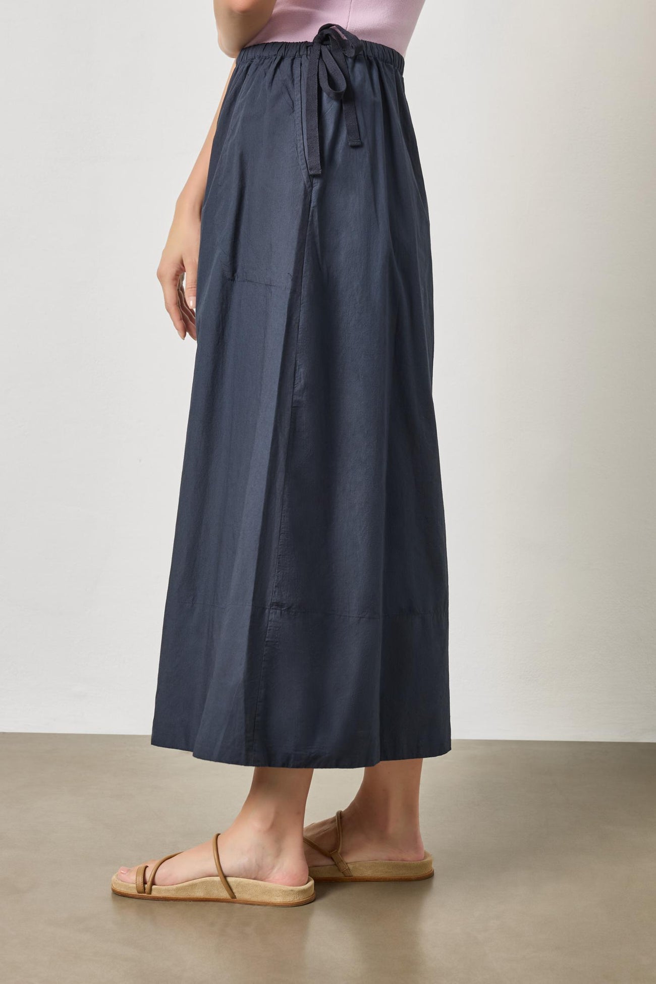 A-Line Maxi Skirt in Navy