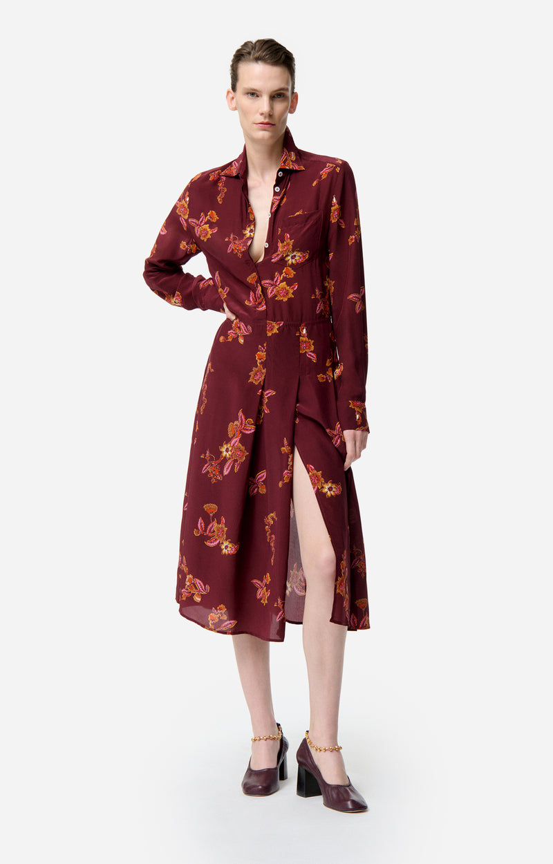 Fresh Dress in Bordeaux