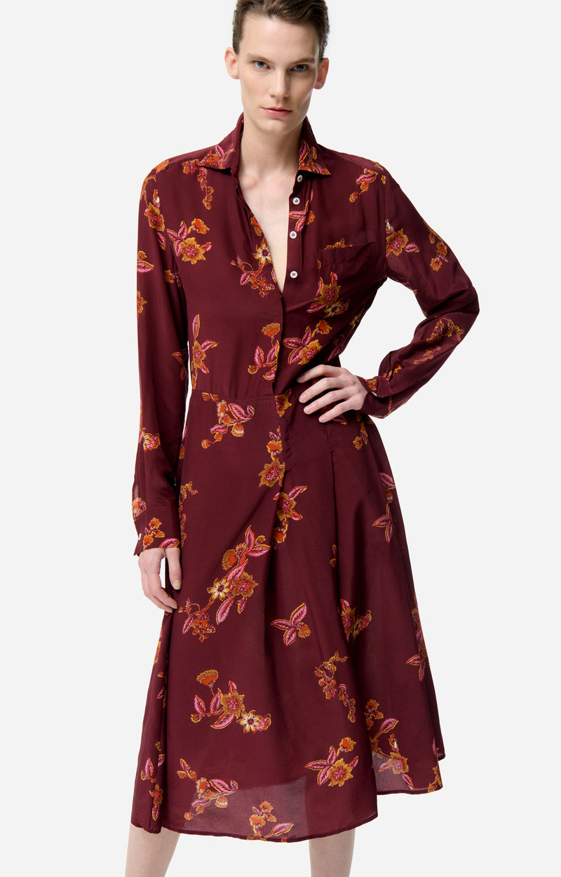 Fresh Dress in Bordeaux