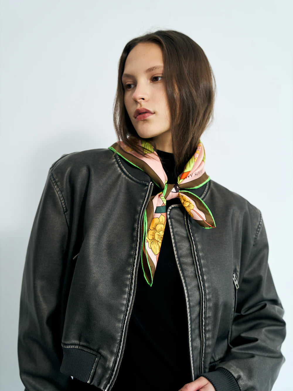 House of Frida Scarf in Neon Green