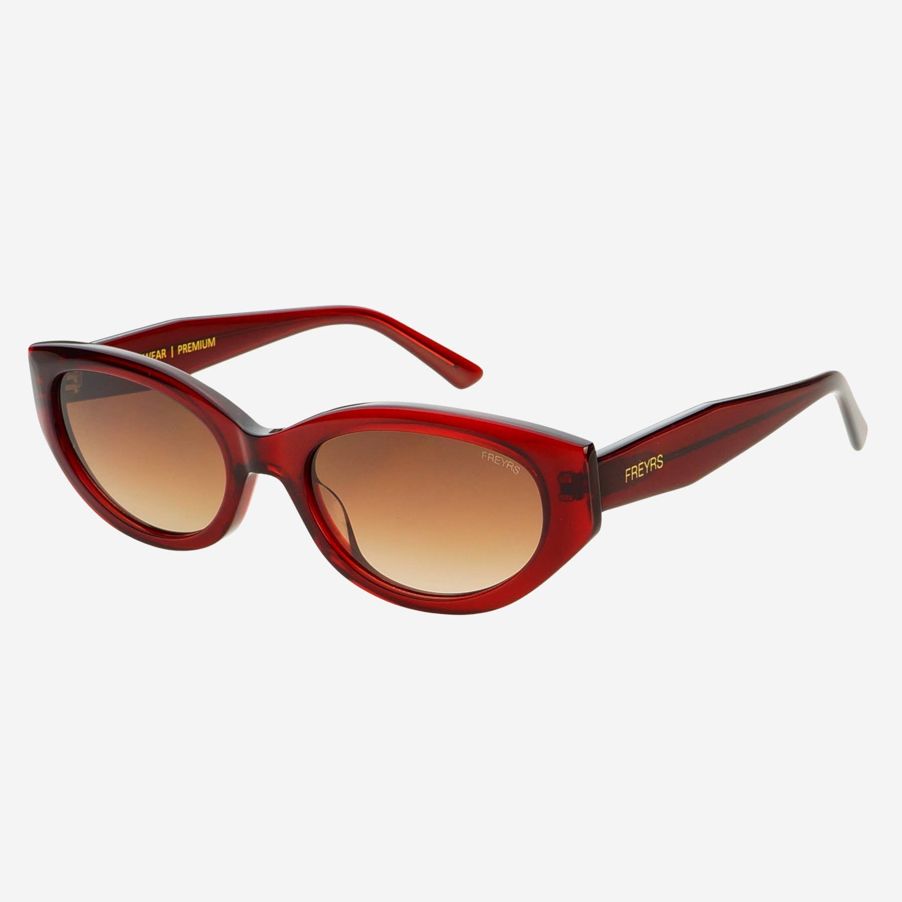 Ameli Acetate Cat-Eye Sunglasses: Red