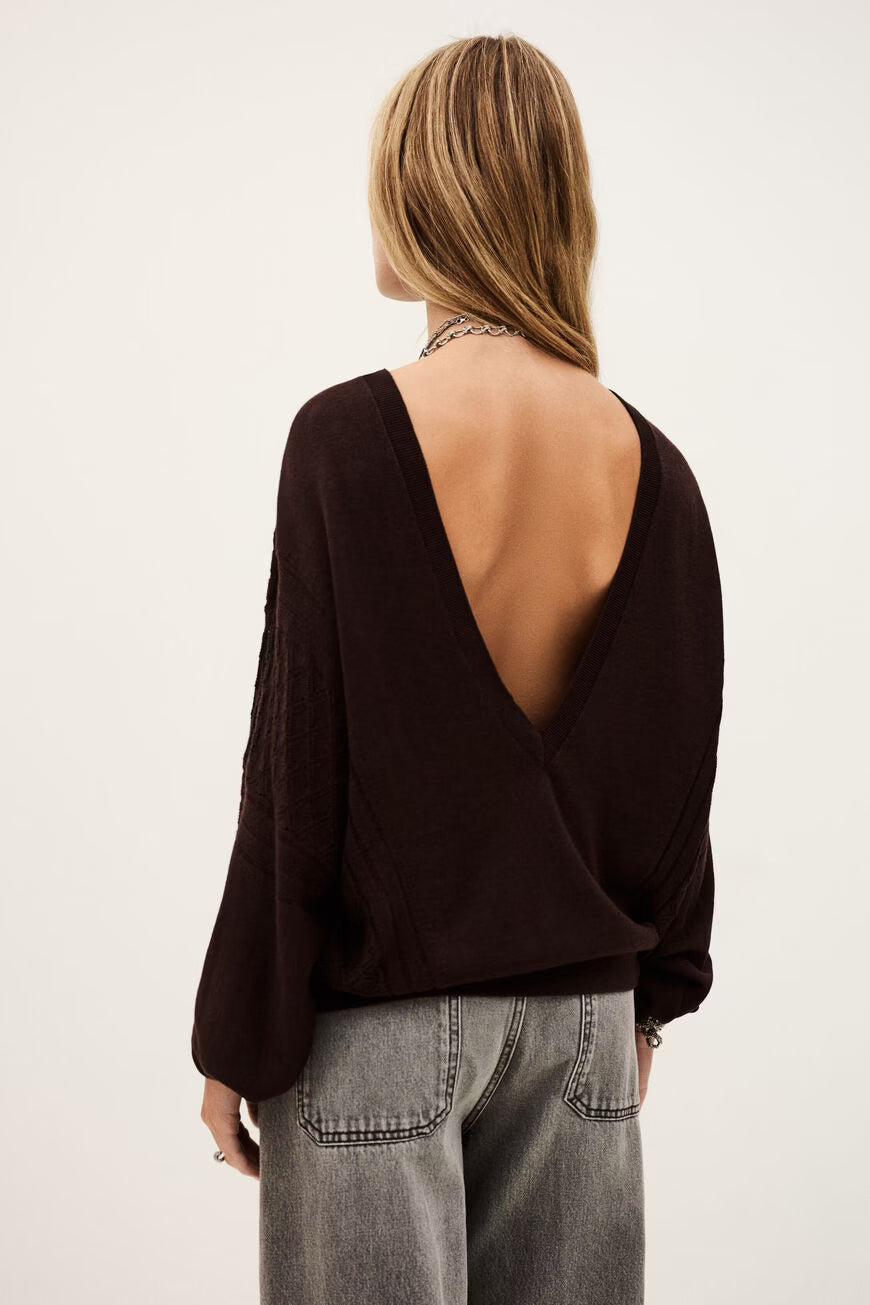 Jassida Knit Sweater in Chocolat