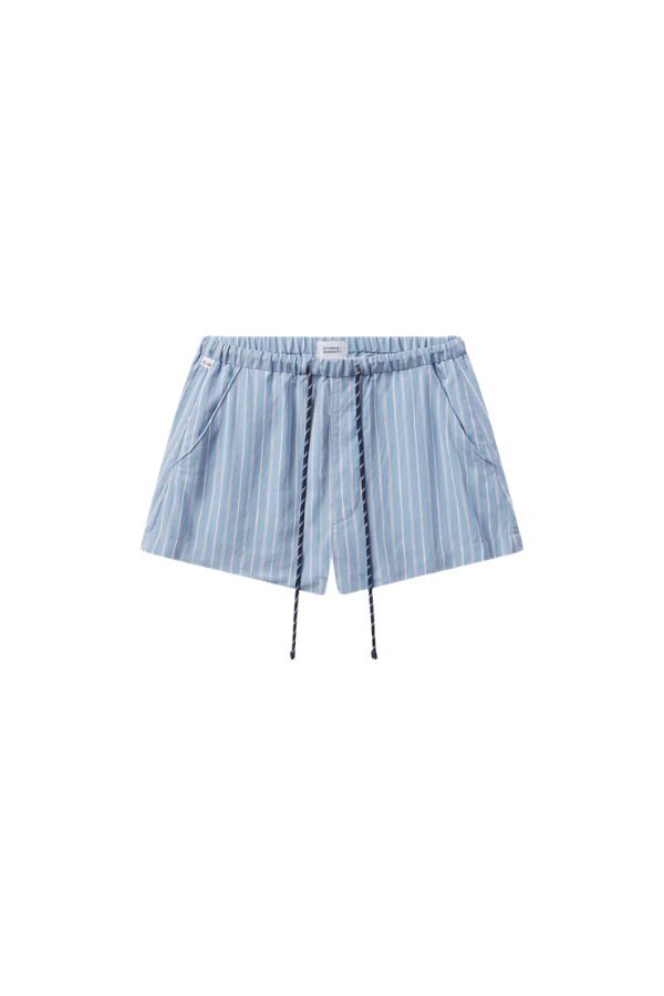 Este Drawstring Short in Capri Stripe