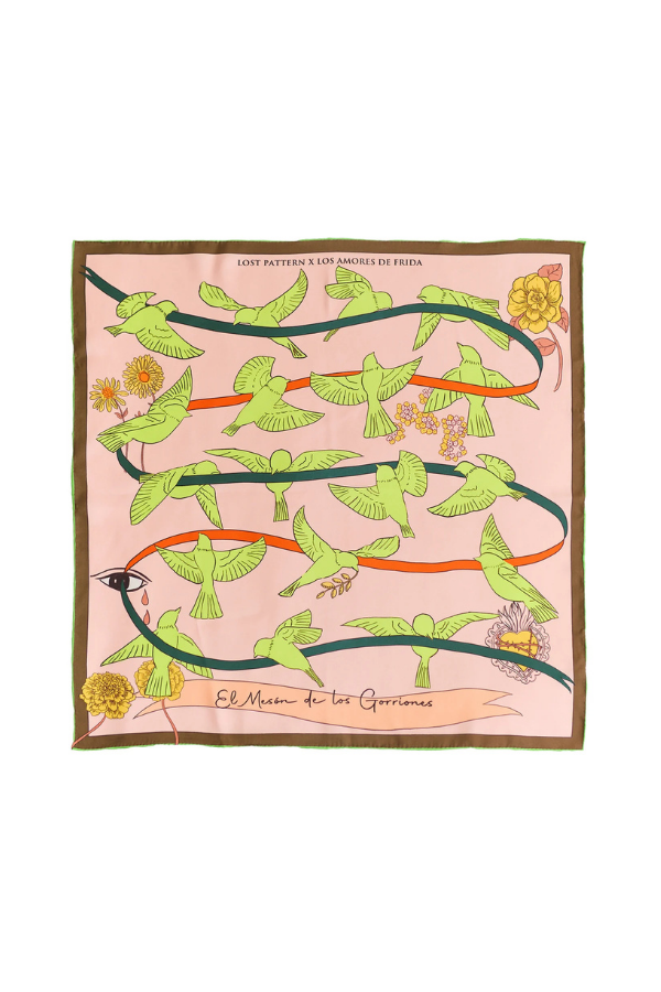 House of Frida Scarf in Neon Green
