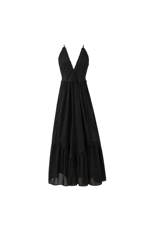 Philyra Dress in Noir