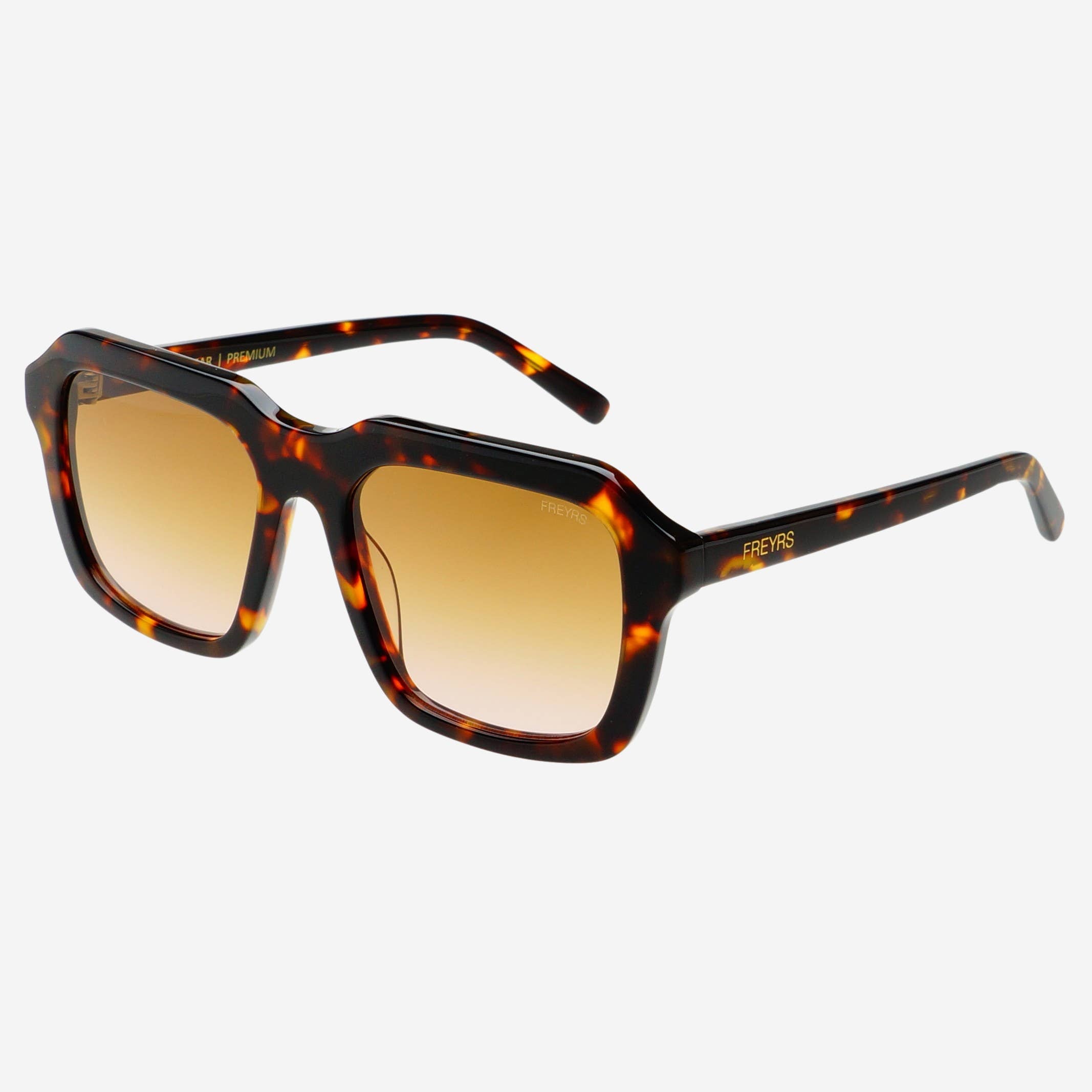 Charlie Acetate Unisex Rectangular Sunglasses : Dark Tortoise