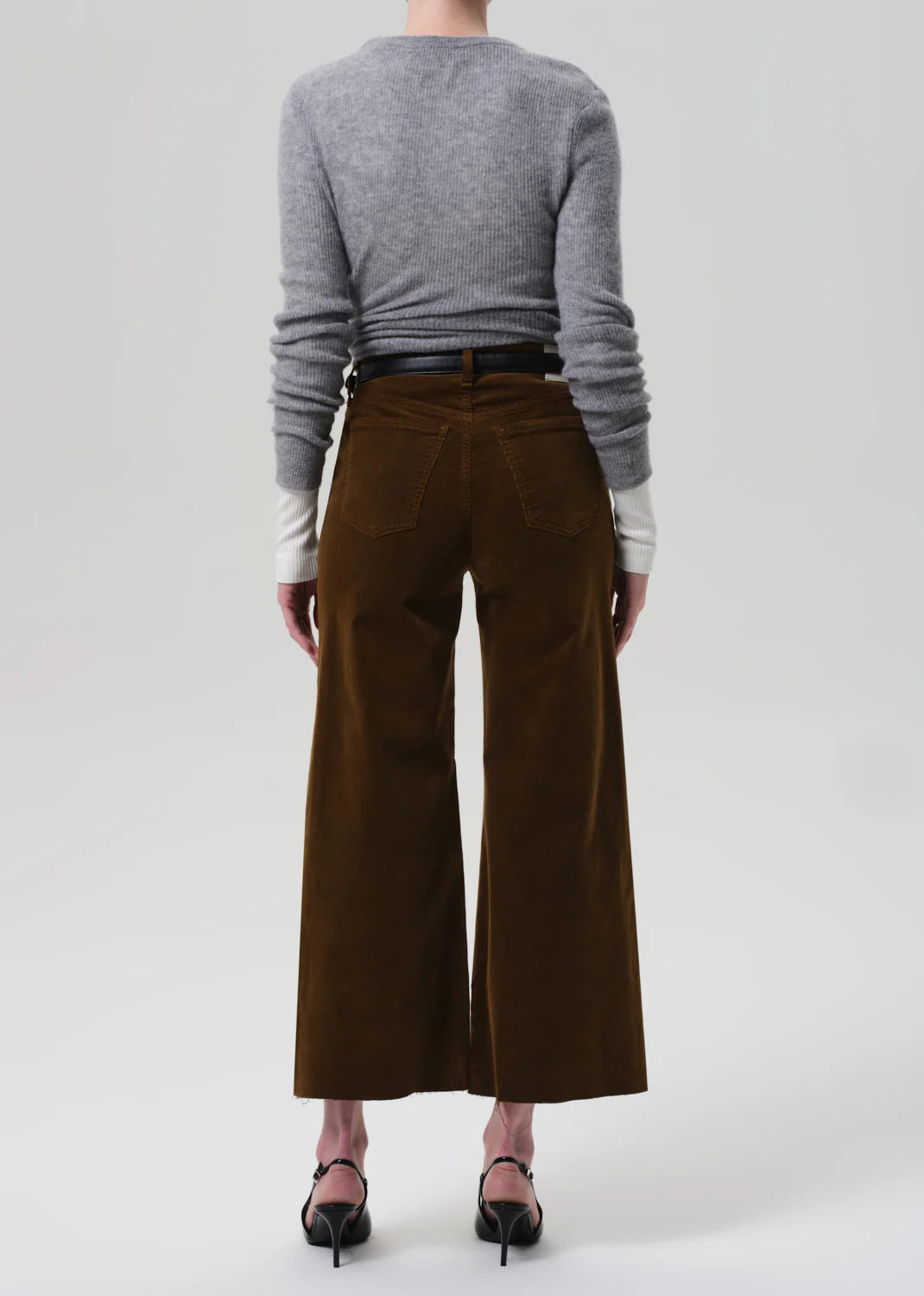 Lyra Wide Leg Crop in Corduroy