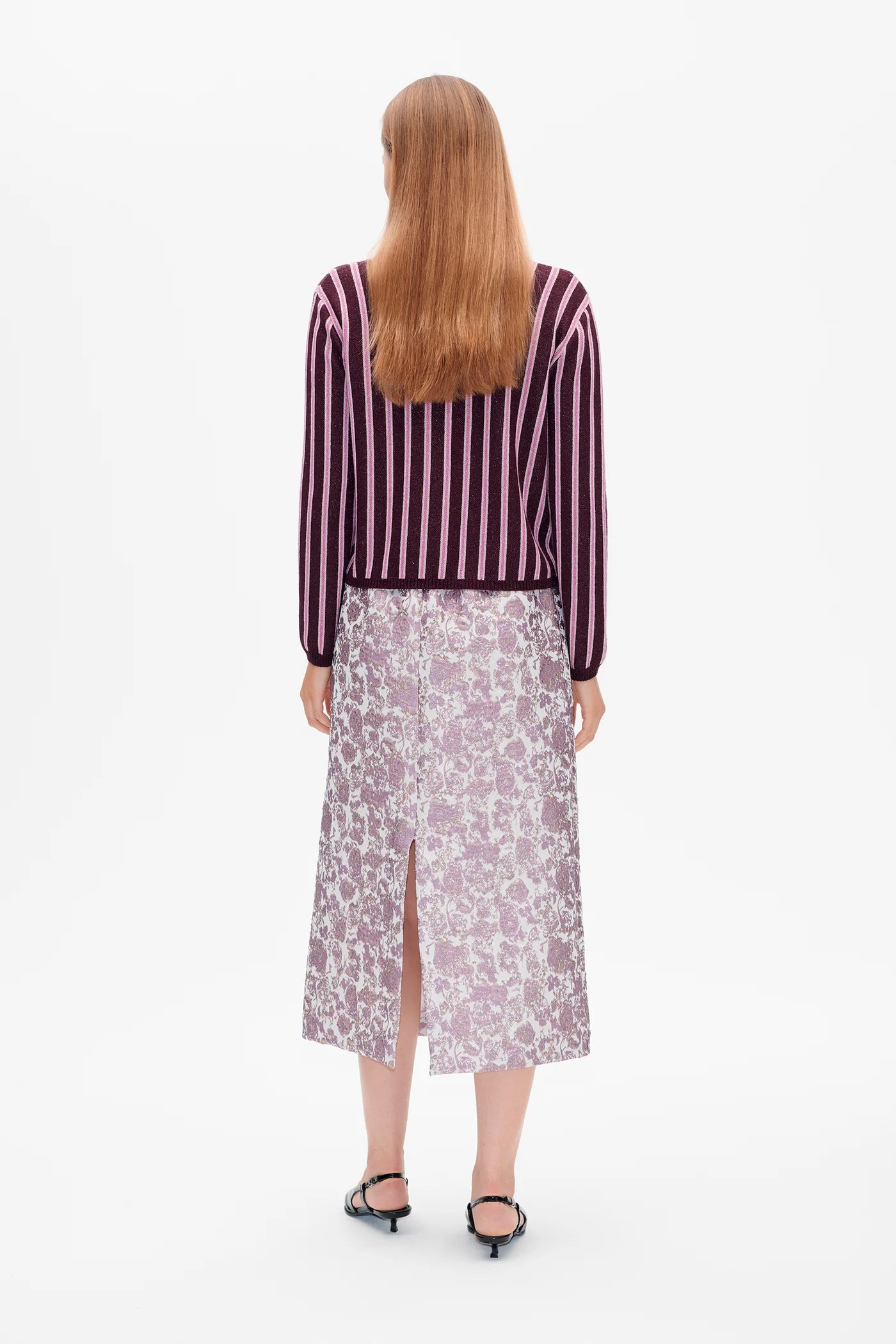 Sofie Skirt in Golden Purple Rose