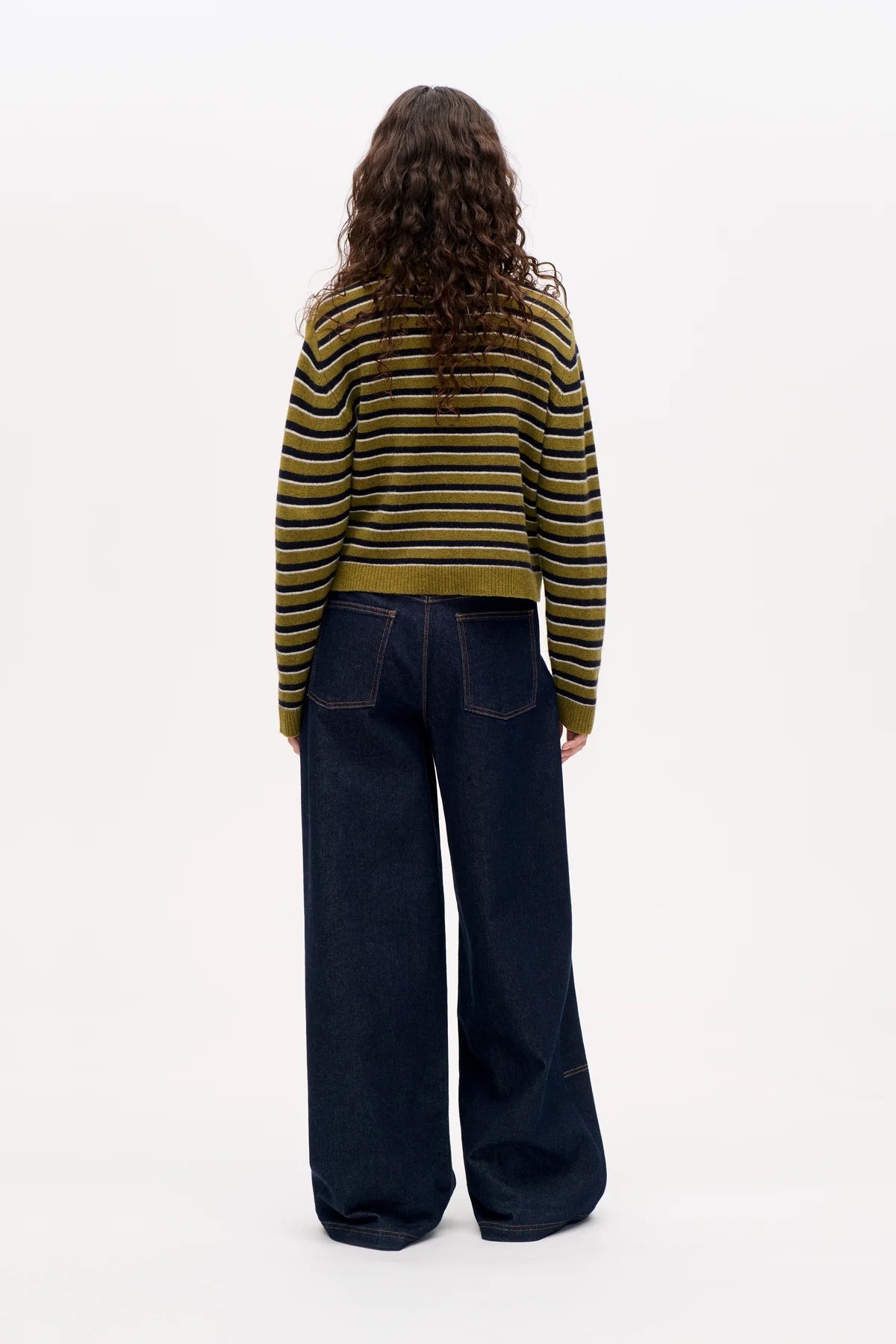 Namra Jeans in Dark Denim Wash