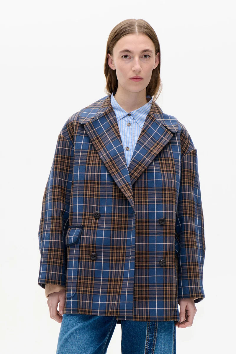 Baticia in Navy Check