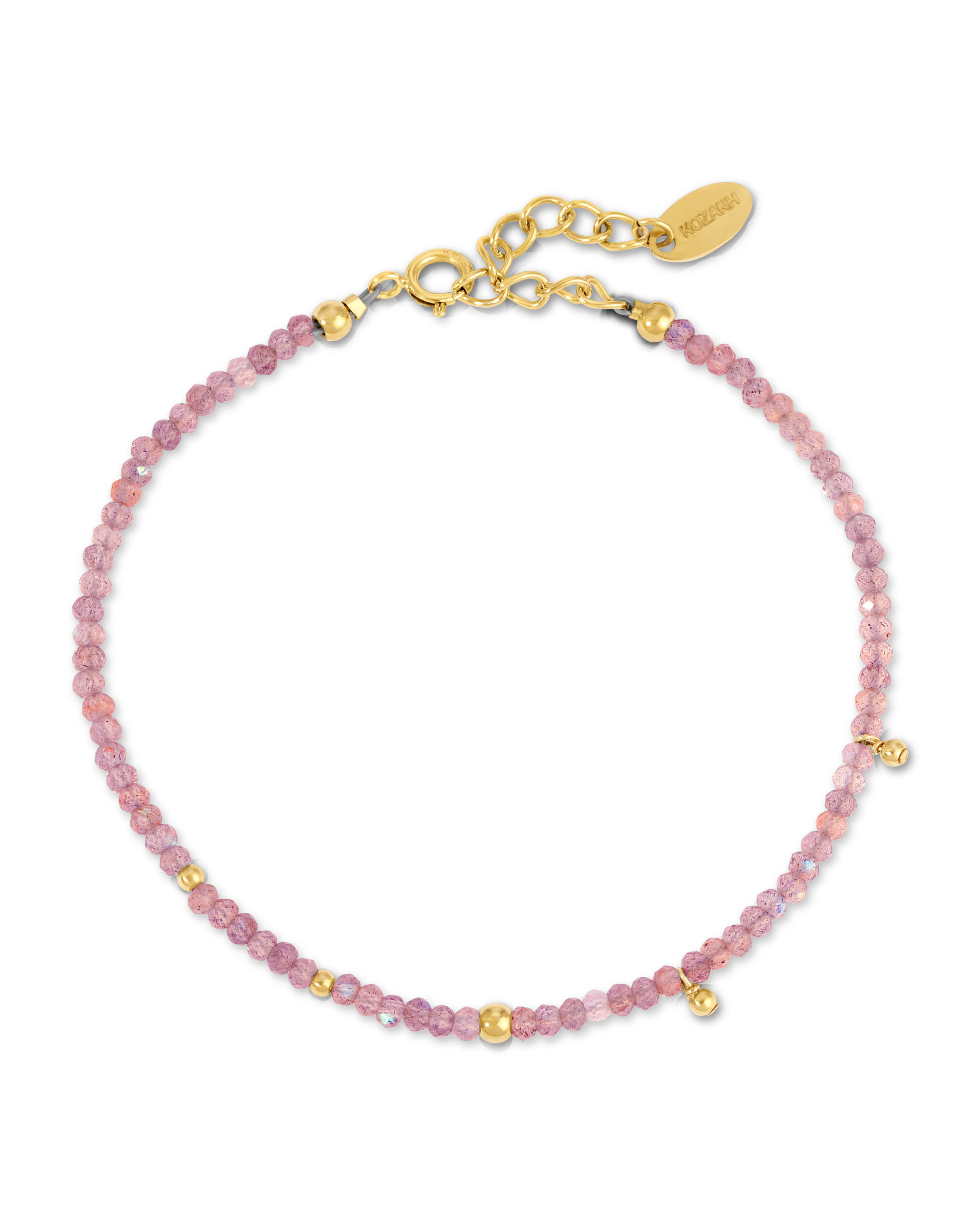 Tocare Bracelet: Pink Tourmaline / Gold