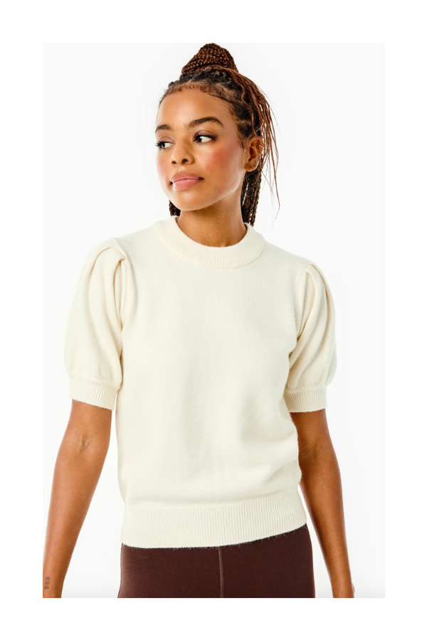 Locust Active Sweater in Cream