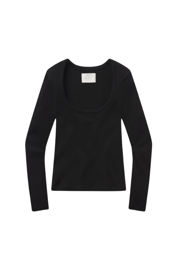 Rumi Scoop Neck in Black