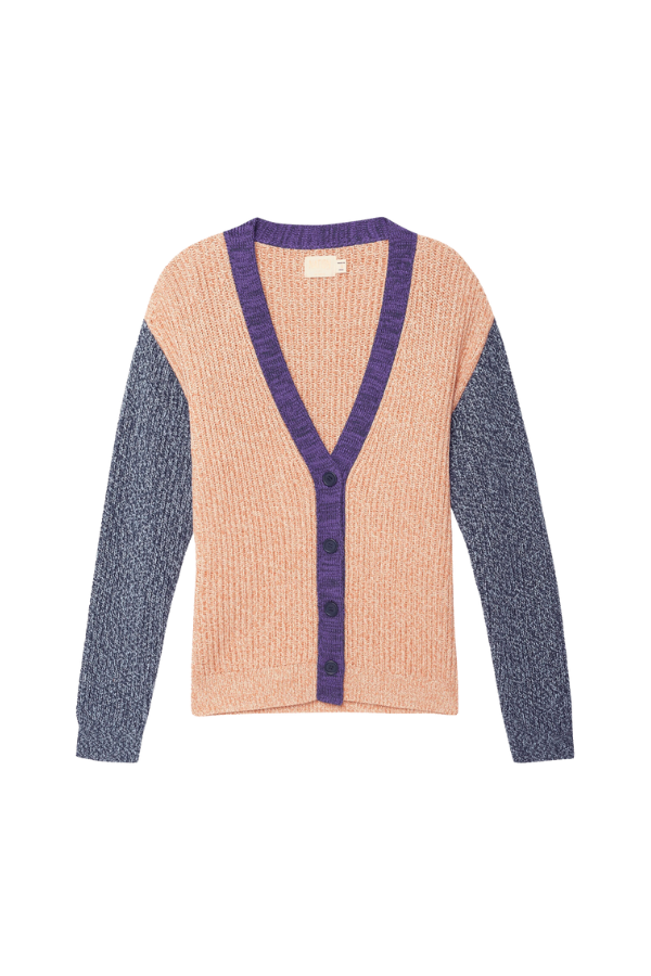 Sadie Marie Cardigan in Color Block Pheasant