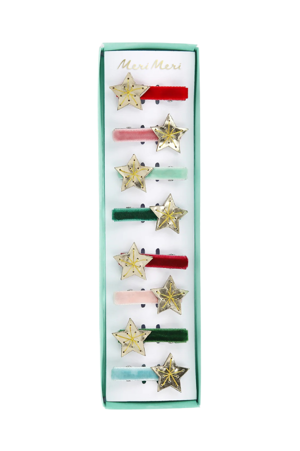 Gold Star Hair Clips