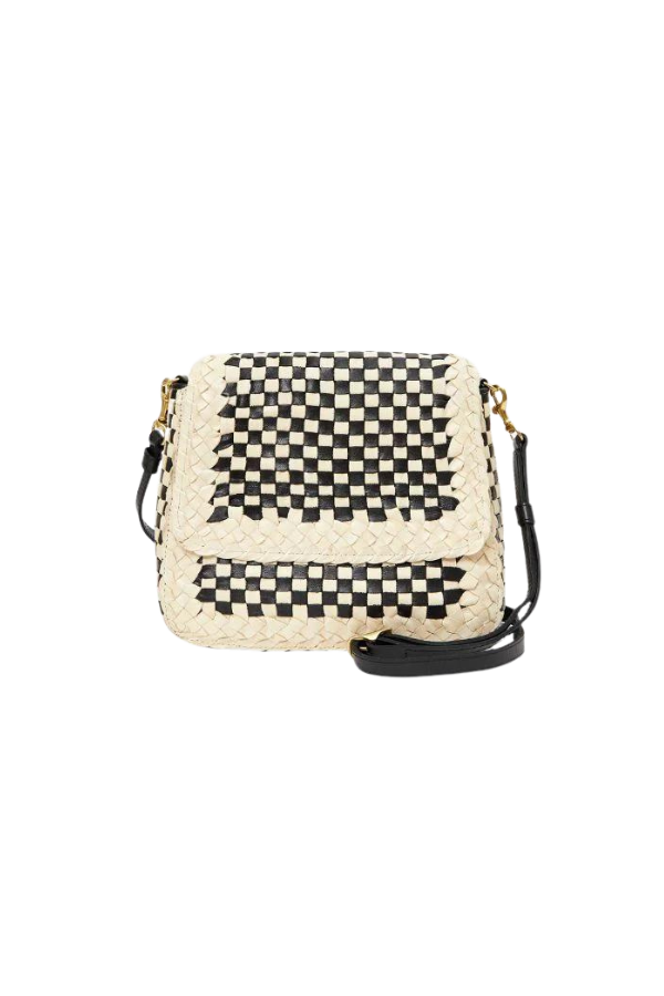 Louis in Black & Cream Border Woven Checker