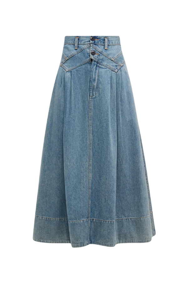 The Field Skirt in Misty Wash