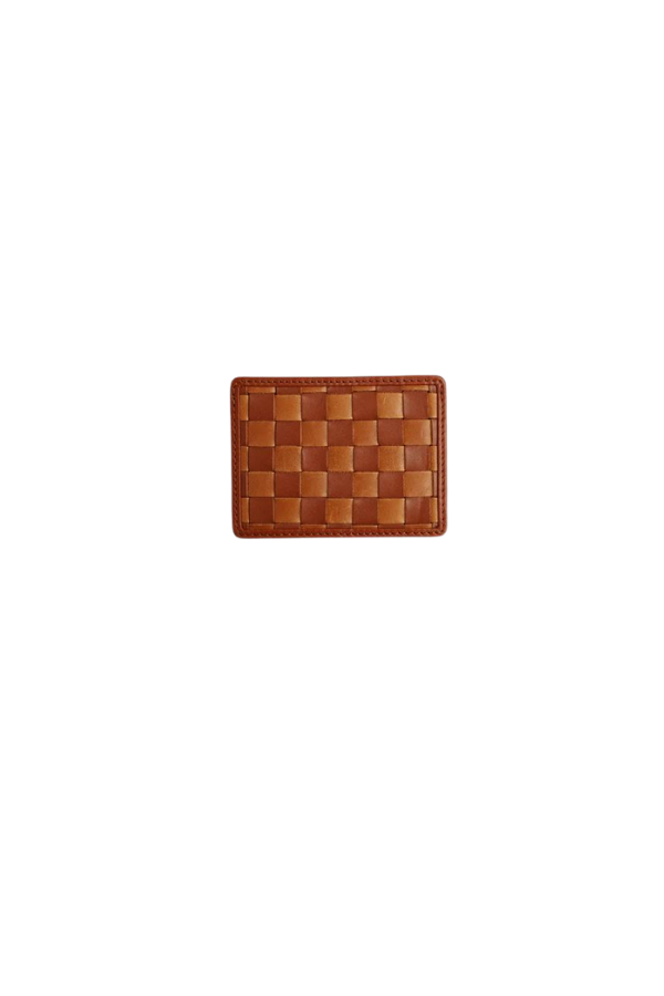 Nico Card Case in Copper x Sienna Check