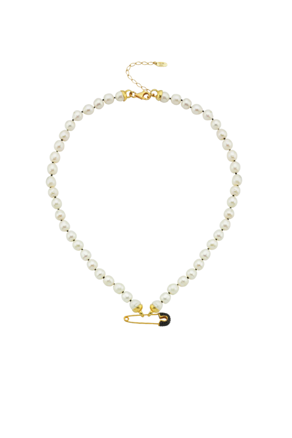 Necklace Pearl Goldy Jazz in Gold