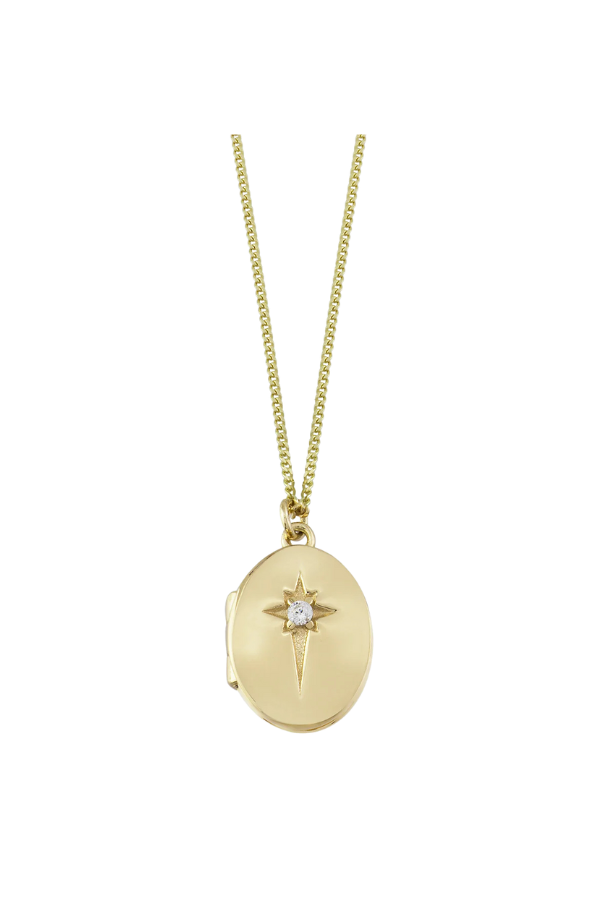 Necklace Locket Aurora in Gold