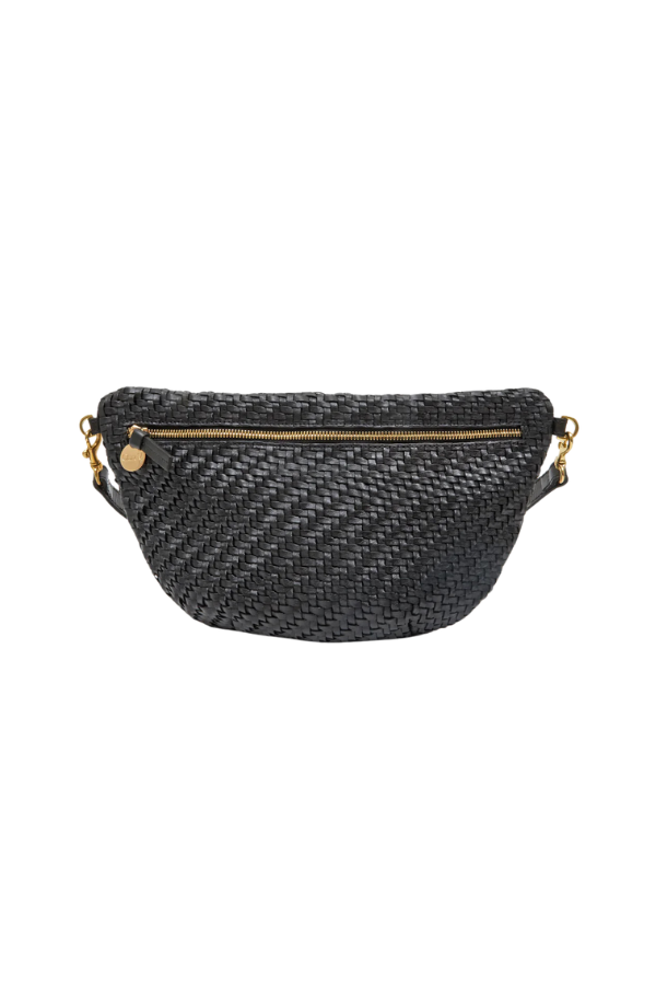 Grande Fanny in Black Woven Zig Zag