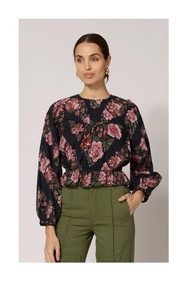 Bernadette Blouse in Juliet Print