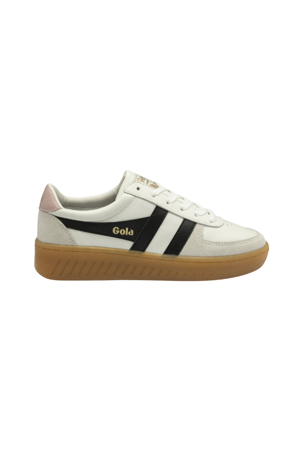 Women's Grandslam Elite Sneakers in White/Black/Chalk Pink