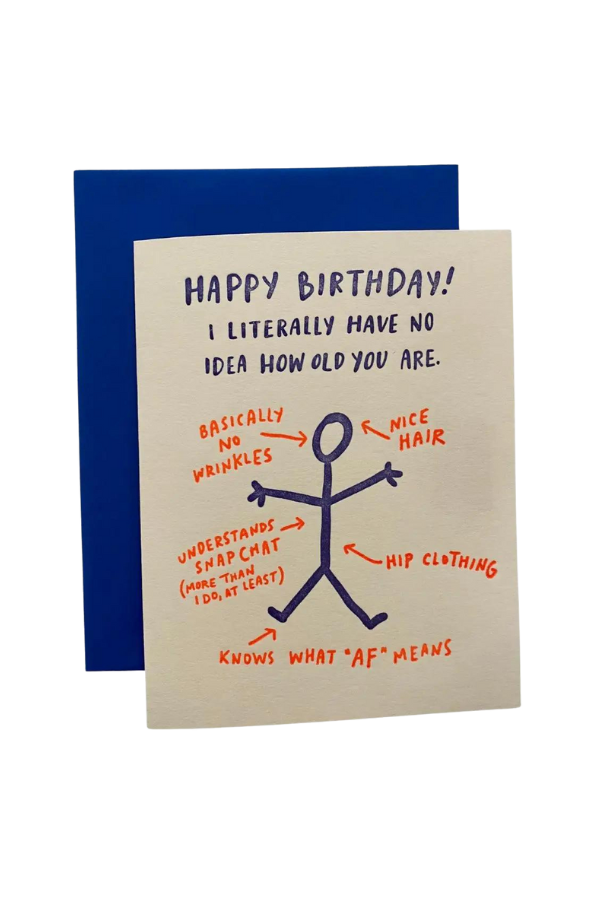 No Idea Bday Card