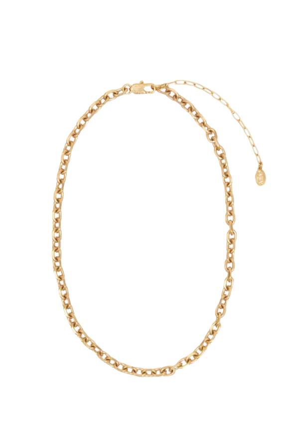 Charm Chain Necklace 16" in Gold Vermeil