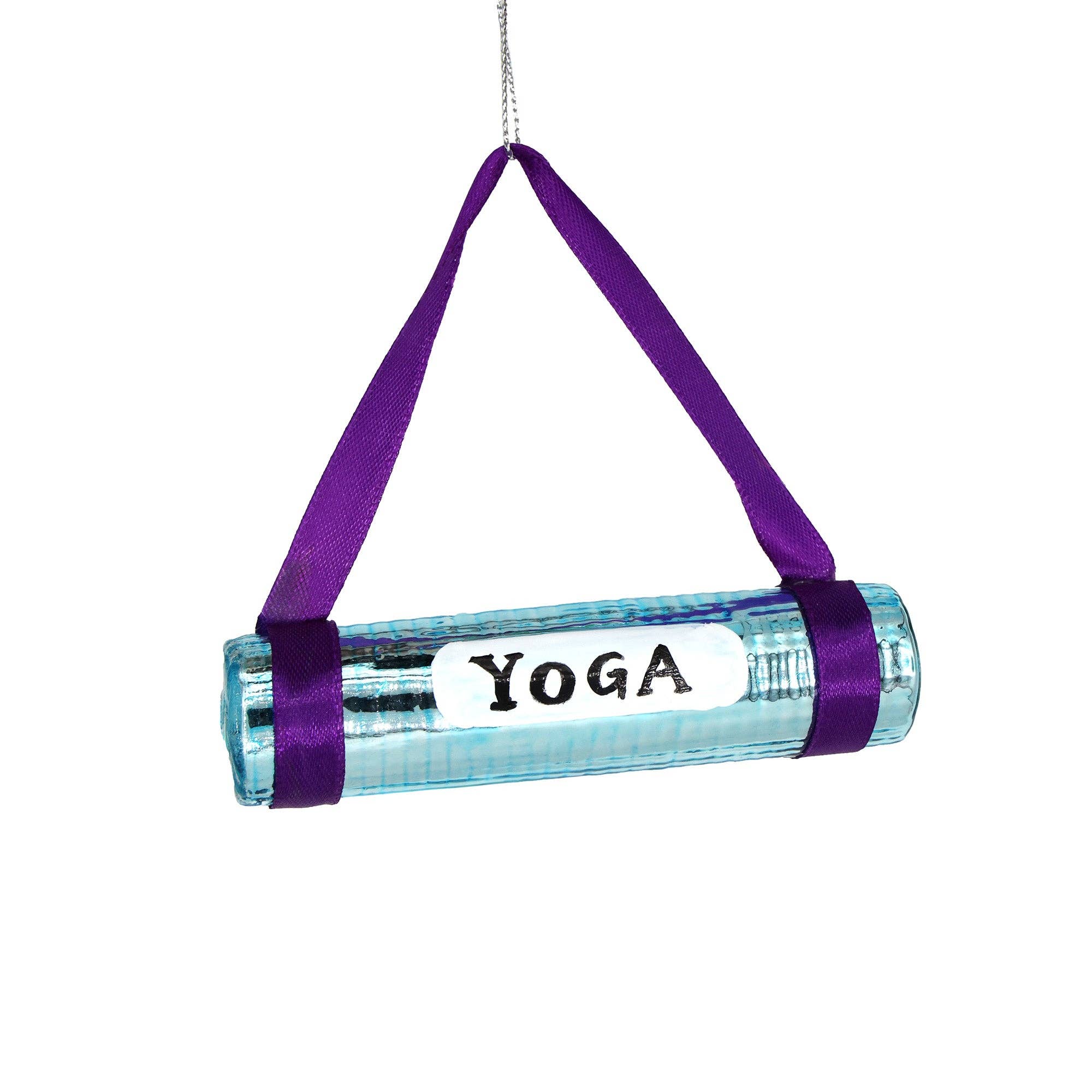 Christmas Ornament Hand Painted Yoga Mat