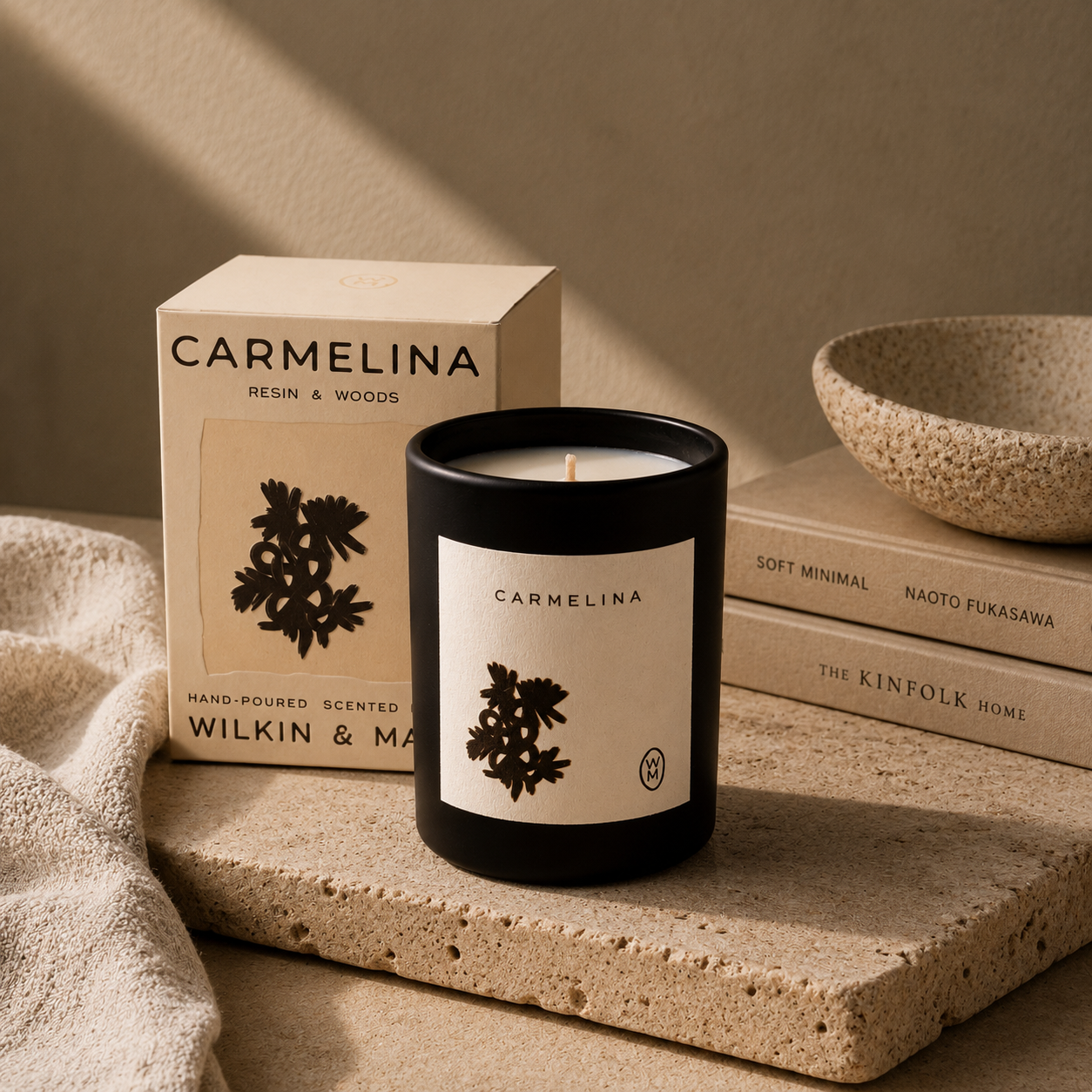 Carmelina Luxury Candle | Bergamot, Warm Woods & Vanilla