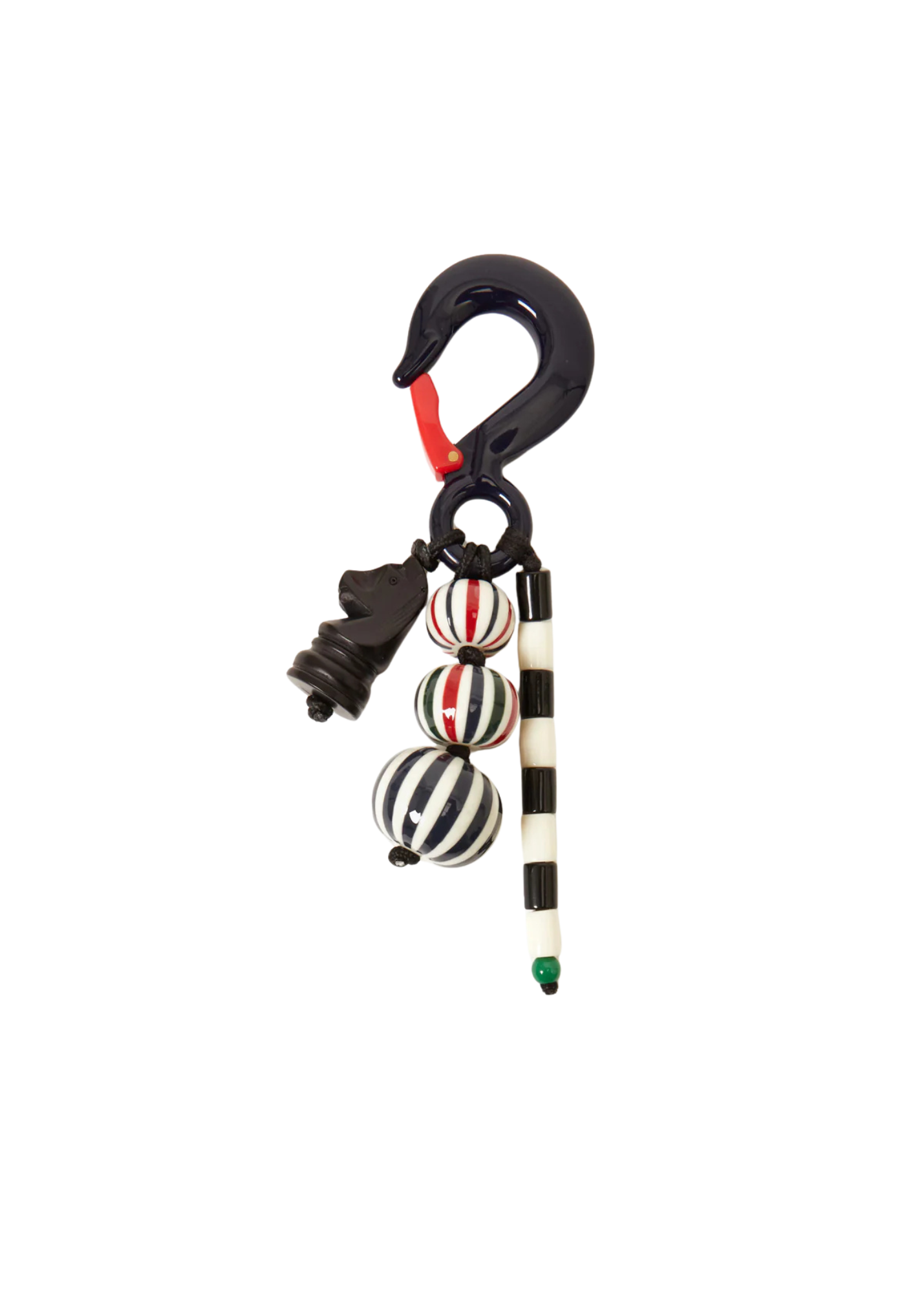 Beaded Stripe Fob in Multi Color