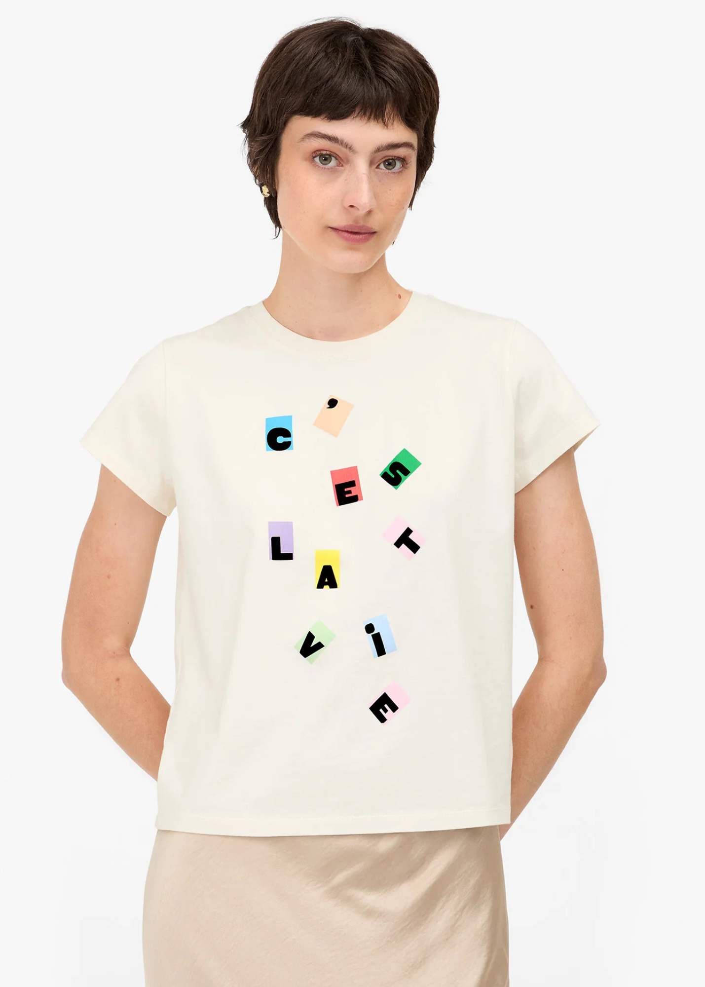 Classic Tee in C'est la Vie Cream