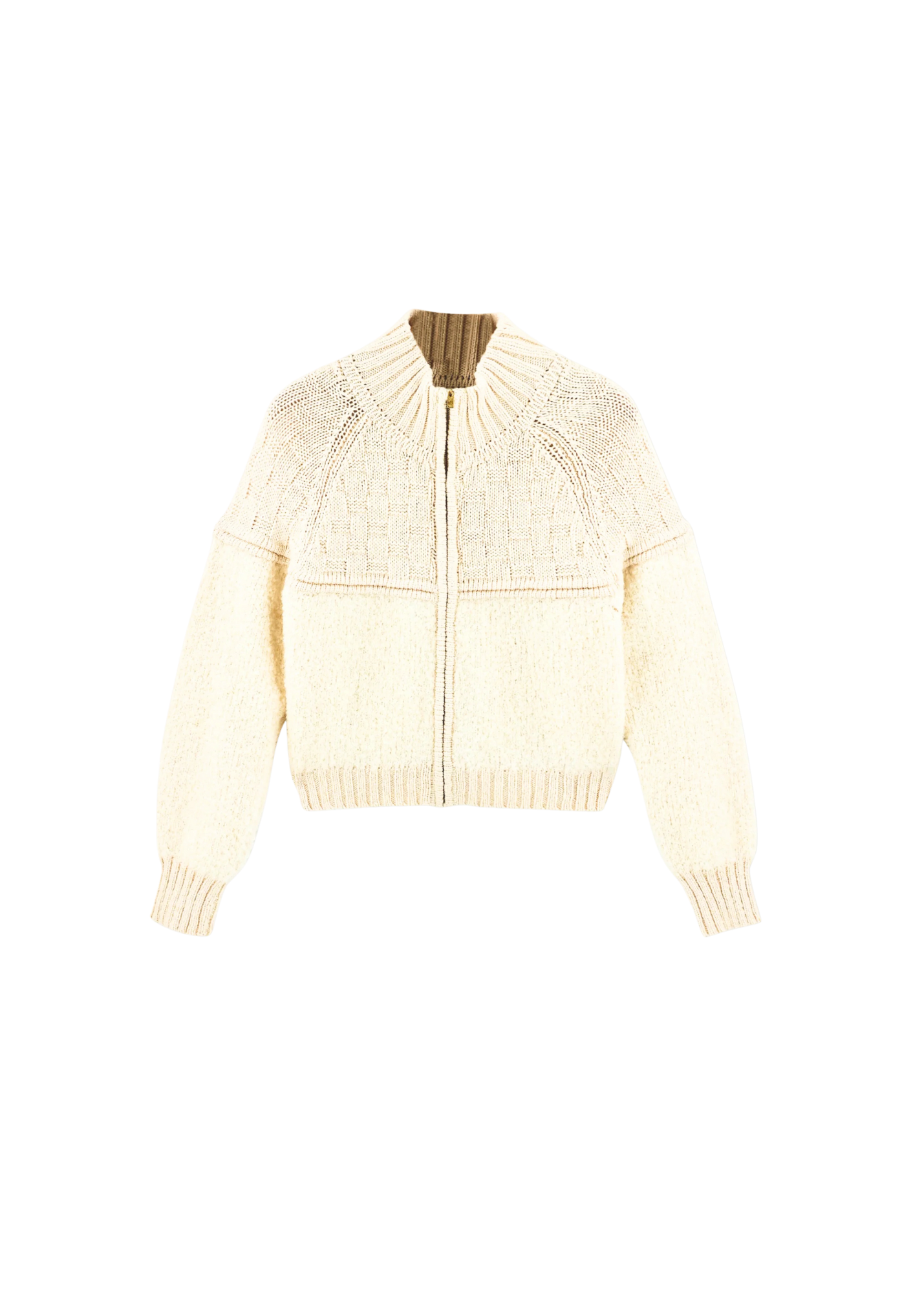 Klosters Zip Sweater in Alabaster