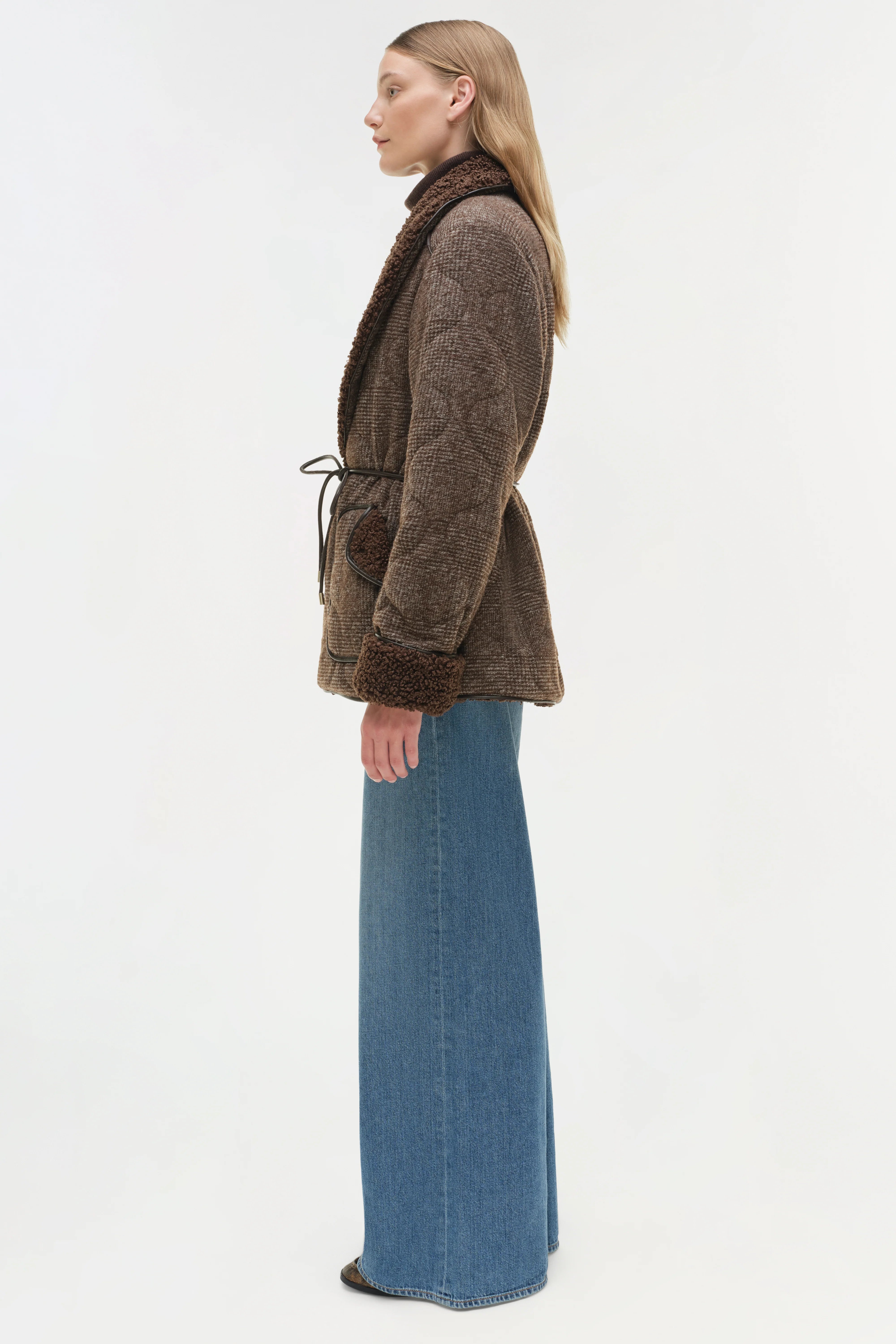 Rorie Quilted Jacket in Chocolate