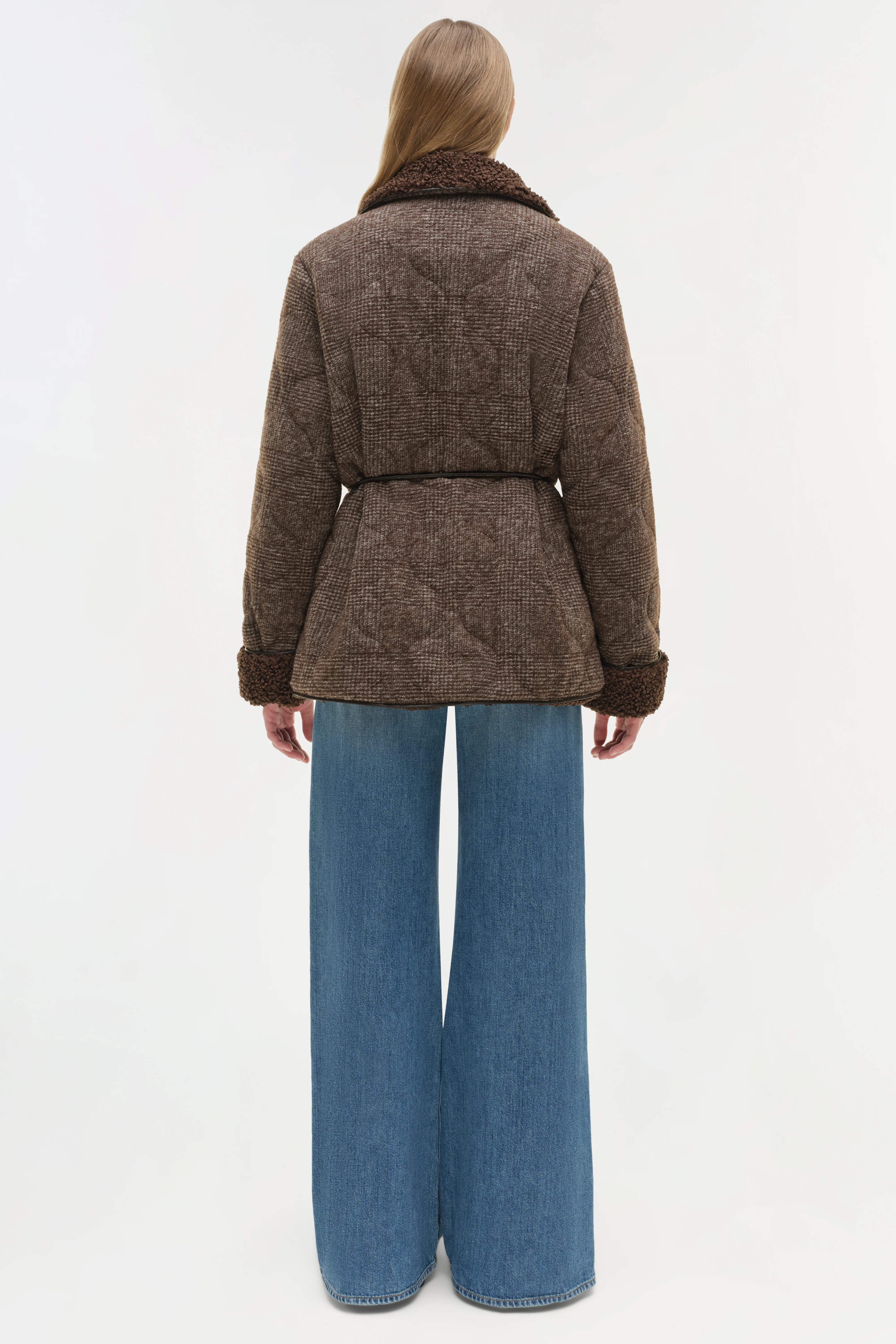 Rorie Quilted Jacket in Chocolate