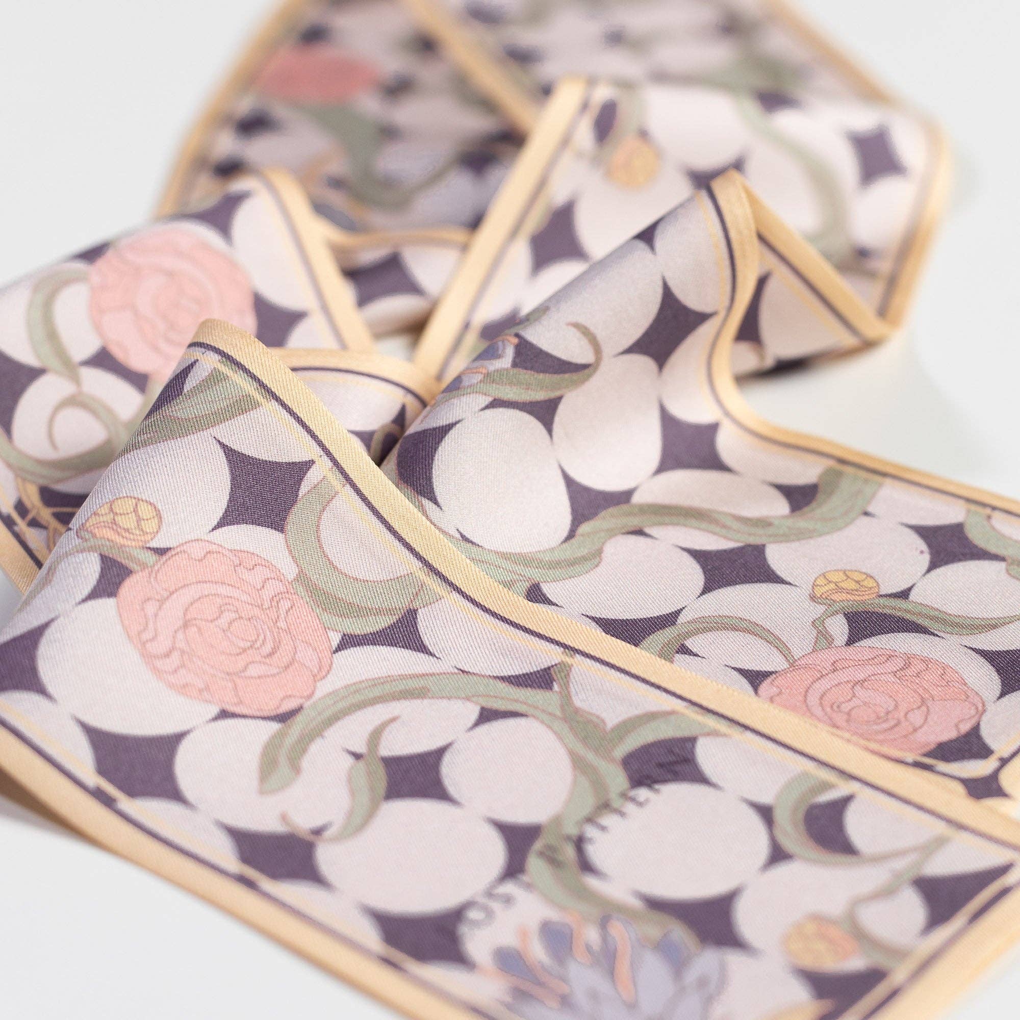 "Dream" Silk Twilly Neck Bow - Yellow: Yellow / 100cm*8cm