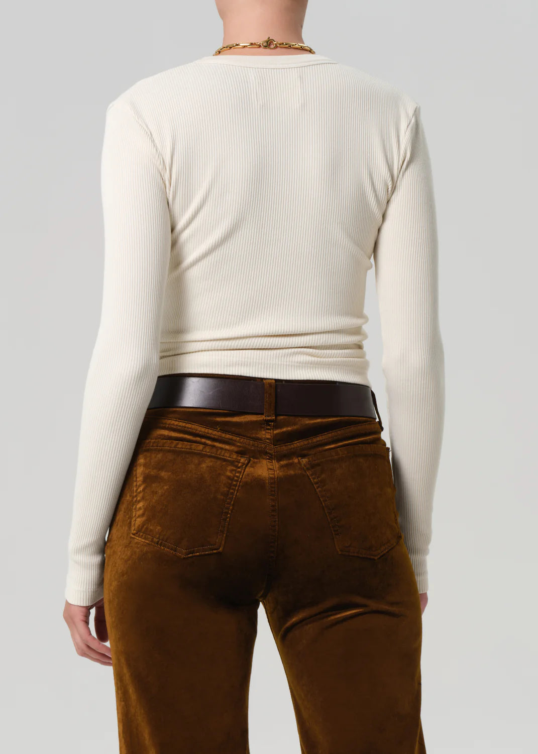 Mara U-Neck Top in Dune