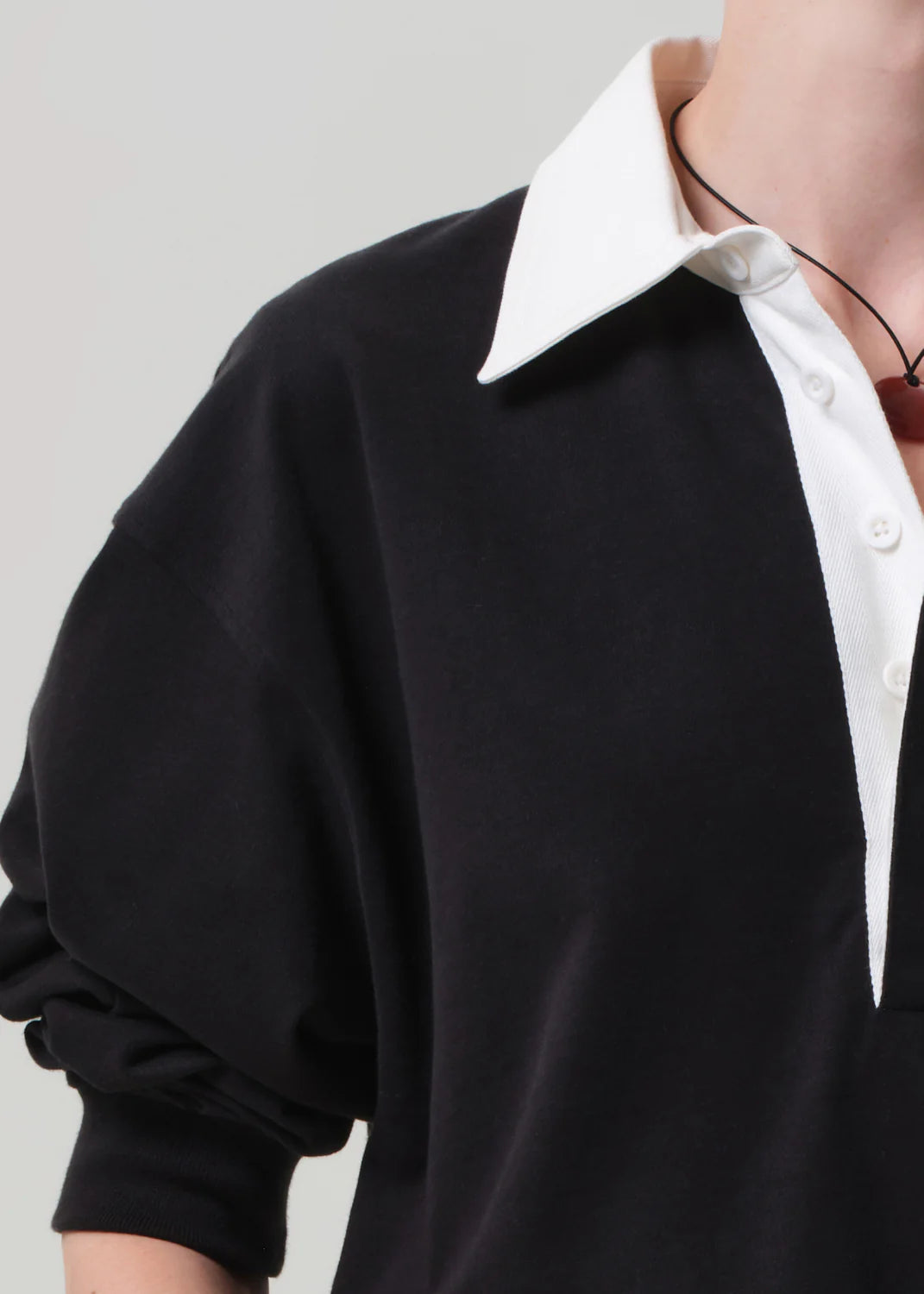 Aris Rugby Shirt in Black