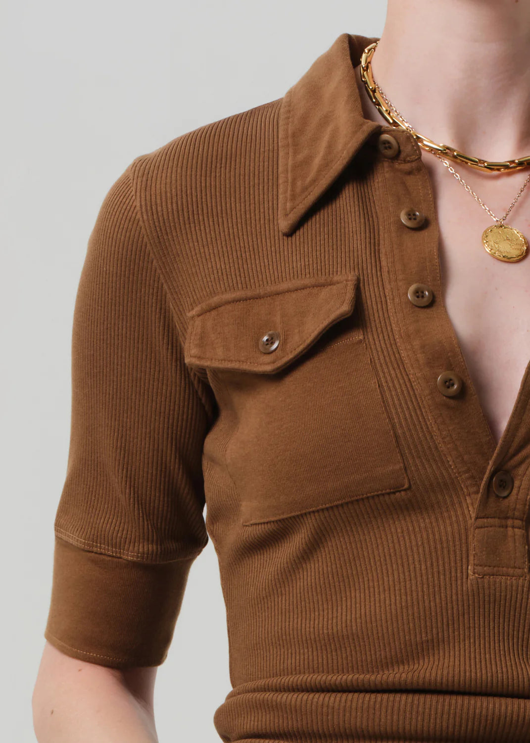 Amina Polo Shirt in Manuka