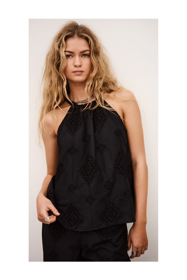 Maxi Top in Noir
