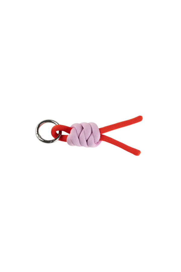 ColorBlock Knot Keychain in Poppy Lilac