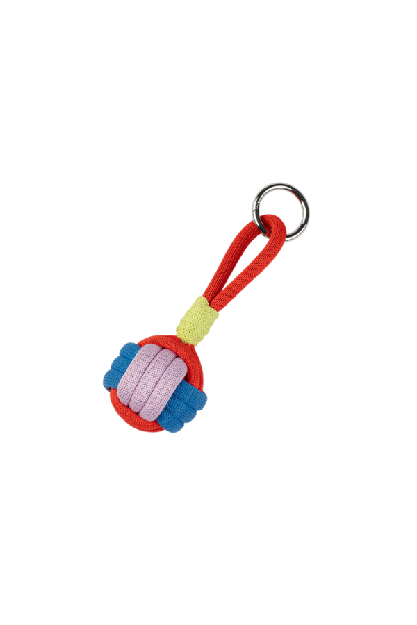 Puff Knot Keychain in Poppy Lilac