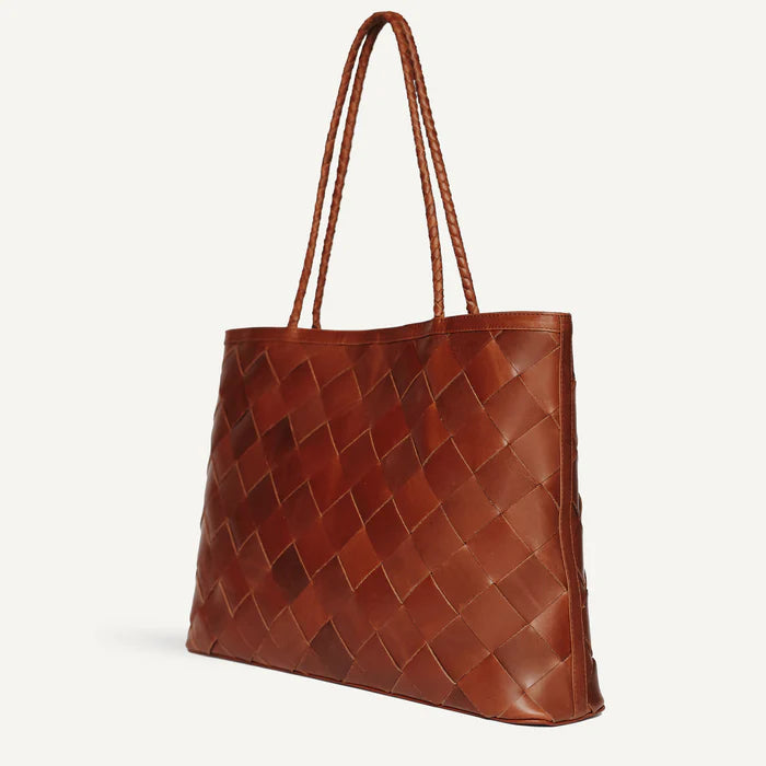 Gabrielle Bag in Grande Weave Sienna