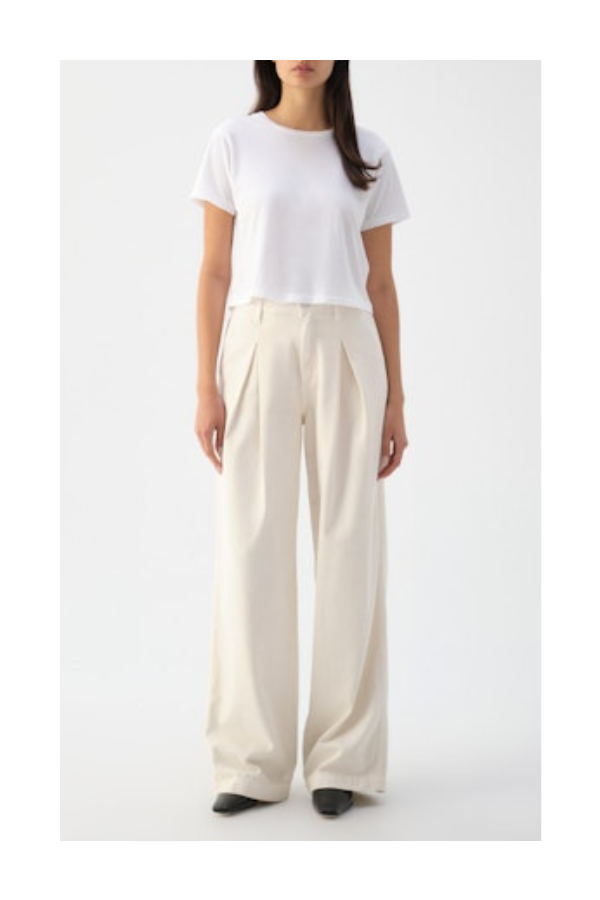 Mary Slouch Trouser in Porcelain