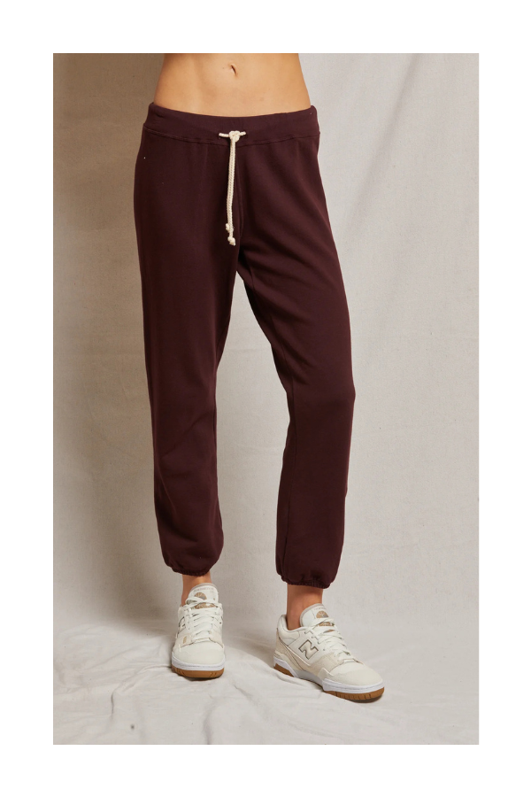 Toni French Terry Jogger in Blackberry