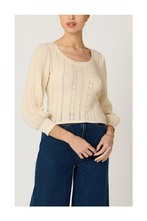 Zoe Sweater in Ivory