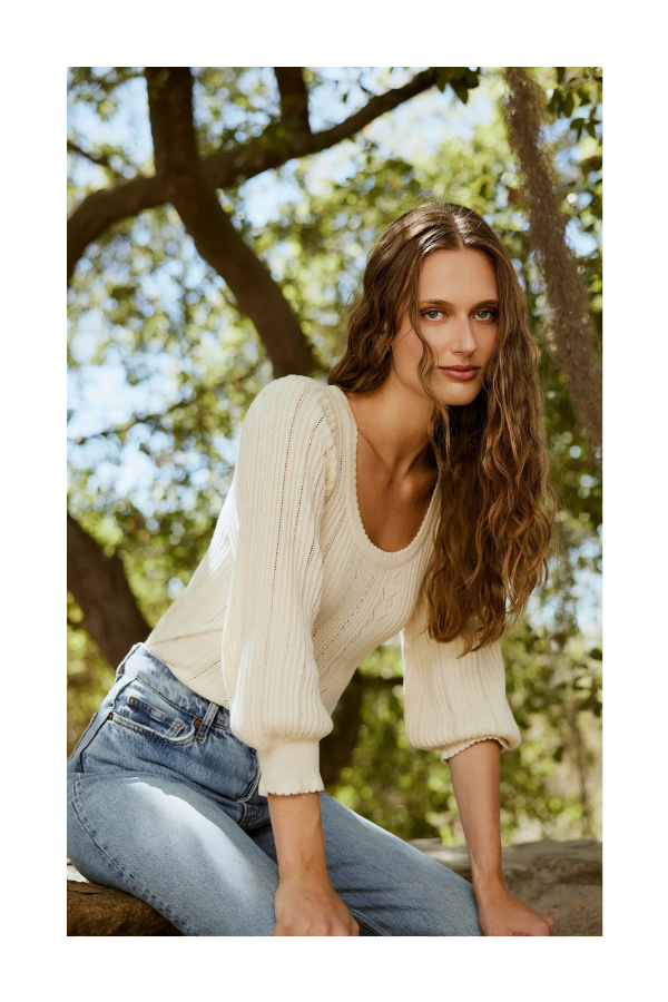 Zoe Sweater in Ivory