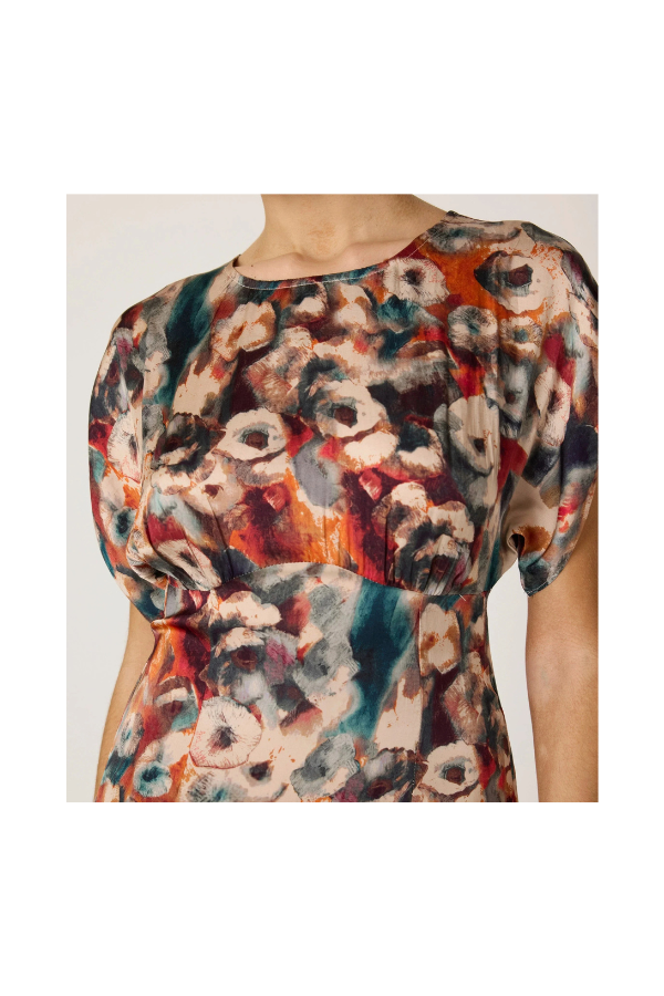 Gia Ankle Dress in Tamayo Print