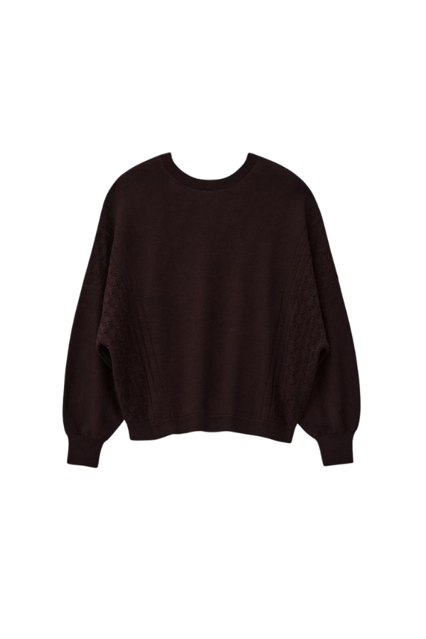 Jassida Knit Sweater in Chocolat